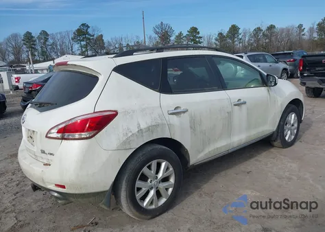 2012 Nissan Murano Sl z USA, uszkodzony, nr VIN JN8AZ1MW1CW220087